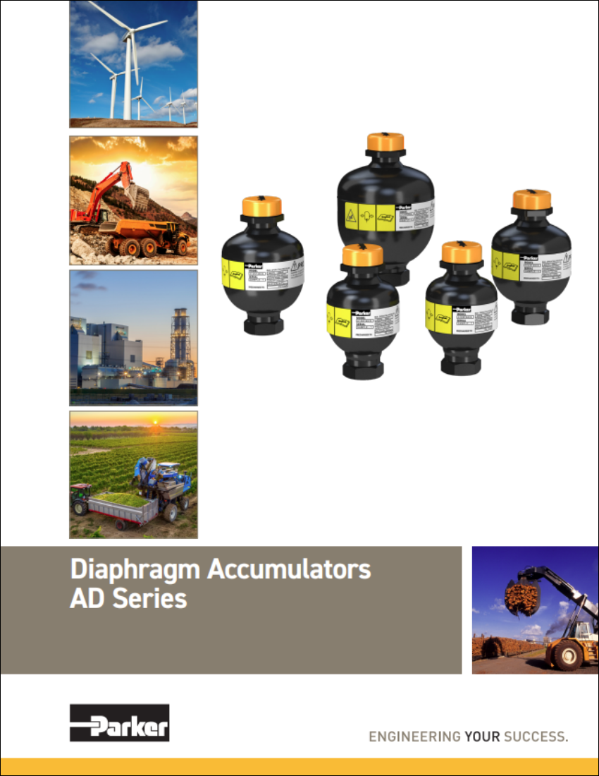 Diaphragm Accumulators AD Series Catalog Thumbnail